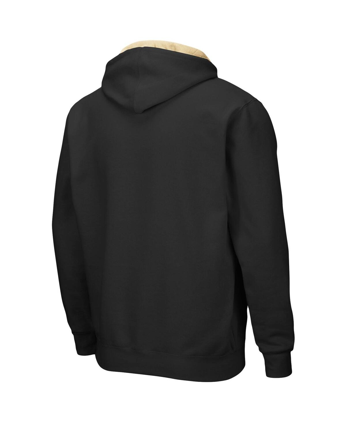 Colosseum Men's Black Army Black Knights Arch Logo 3.0 Full-zip Hoodie In Black