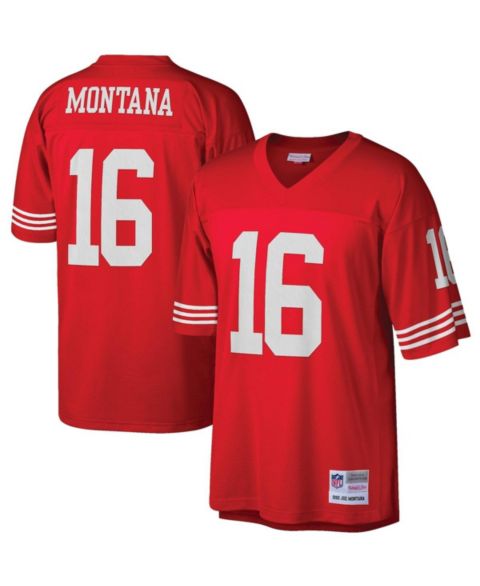 Мужской топ Mitchell & Ness Joe Montana Scarlet San Francisco 49ers Legacy Replica Jersey