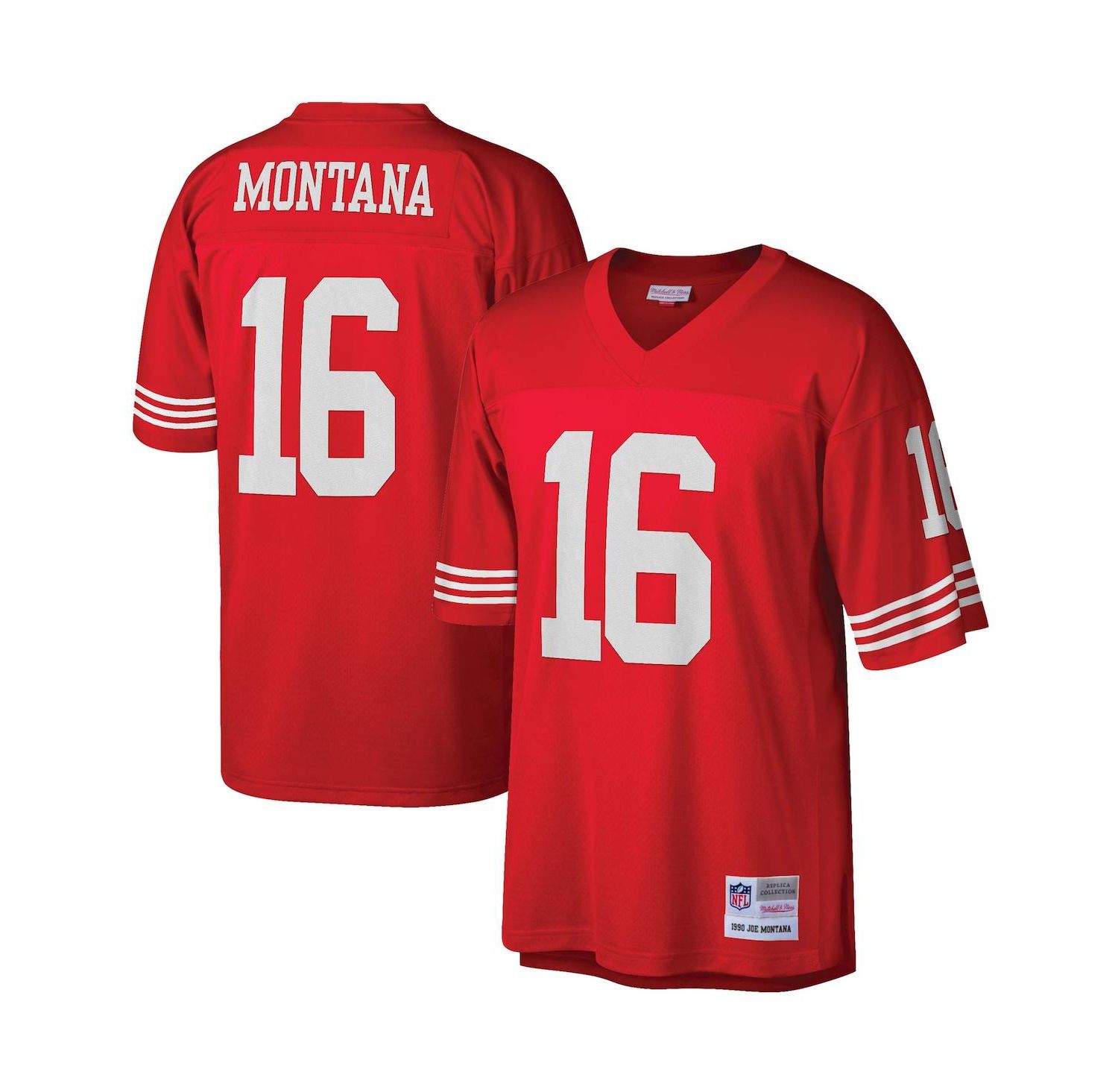 Men's Joe Montana Scarlet San Francisco 49ers Legacy Replica Jersey