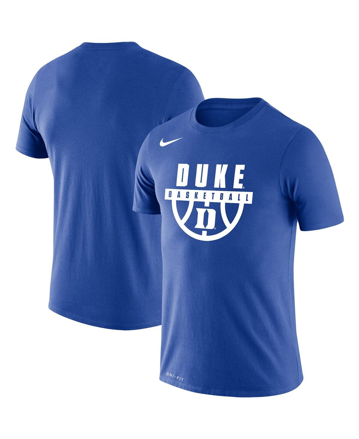 Men's Royal Duke Blue Devils Basketball Drop Legend Performance T-shirt