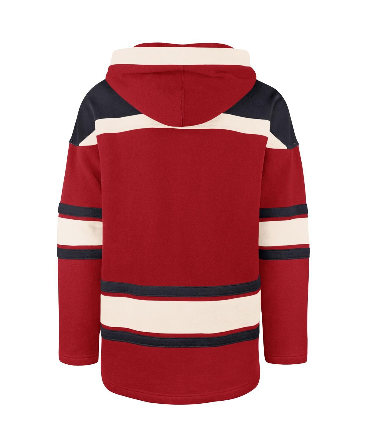 Men'sWashington Capitals Superior Lacer Logo Pullover Hoodie - Red