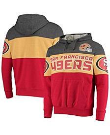 Men's Heathered Gray, Scarlet San Francisco 49ers Extreme Fireballer Pullover Hoodie