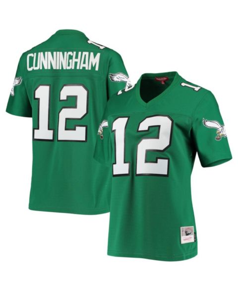 Женский топ Mitchell & Ness Randall Cunningham Kelly Green Philadelphia Eagles 1990 Legacy Replica Jersey
