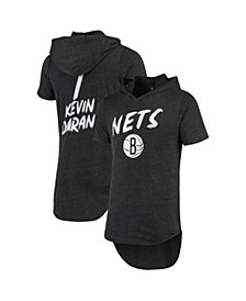 Men's Kevin Durant Black Brooklyn Nets Tri-Blend Hoodie T-shirt