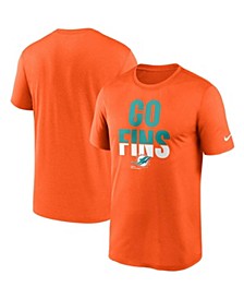Men's Orange Miami Dolphins Legend Local Phrase Performance T-shirt