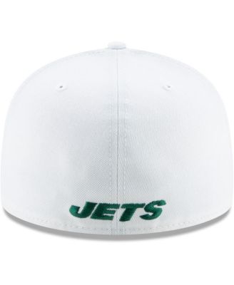 Men's White New York Jets Omaha 59FIFTY Fitted Hat