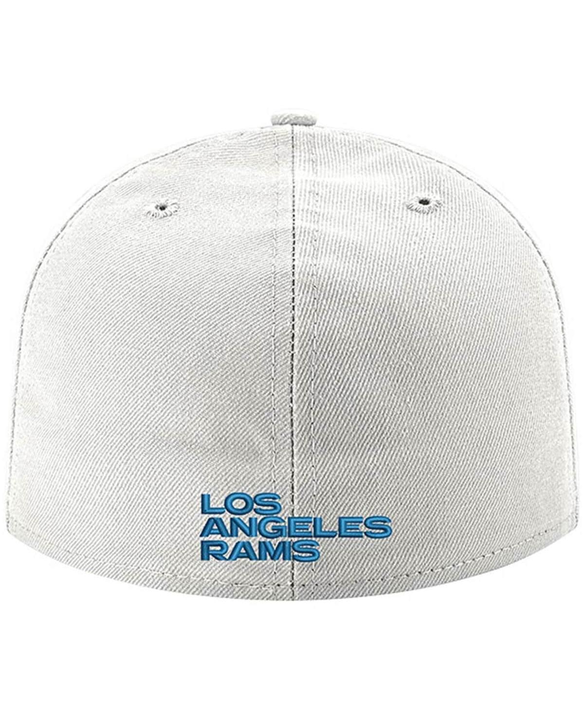Men'sLos Angeles Rams Omaha Ram Head 59FIFTY Fitted Hat - White
