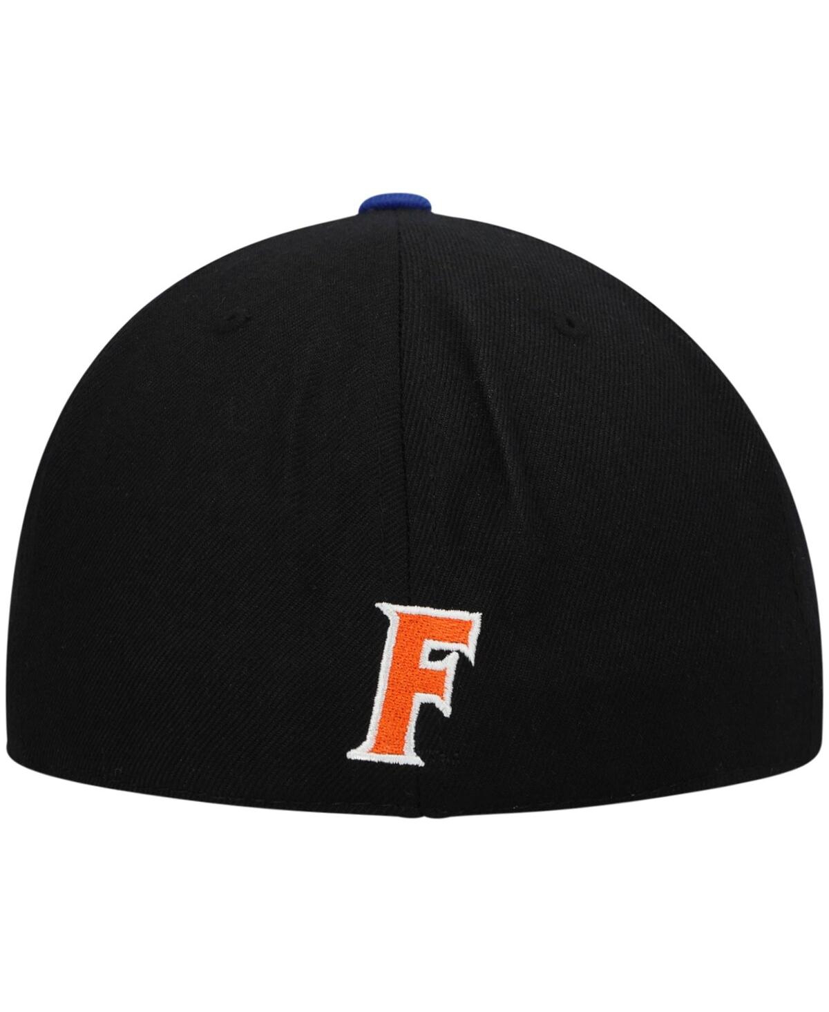 Top Of The World Men's Black And Royal Florida Gators Team Color Two-tone Fitted Hat In Black,royal