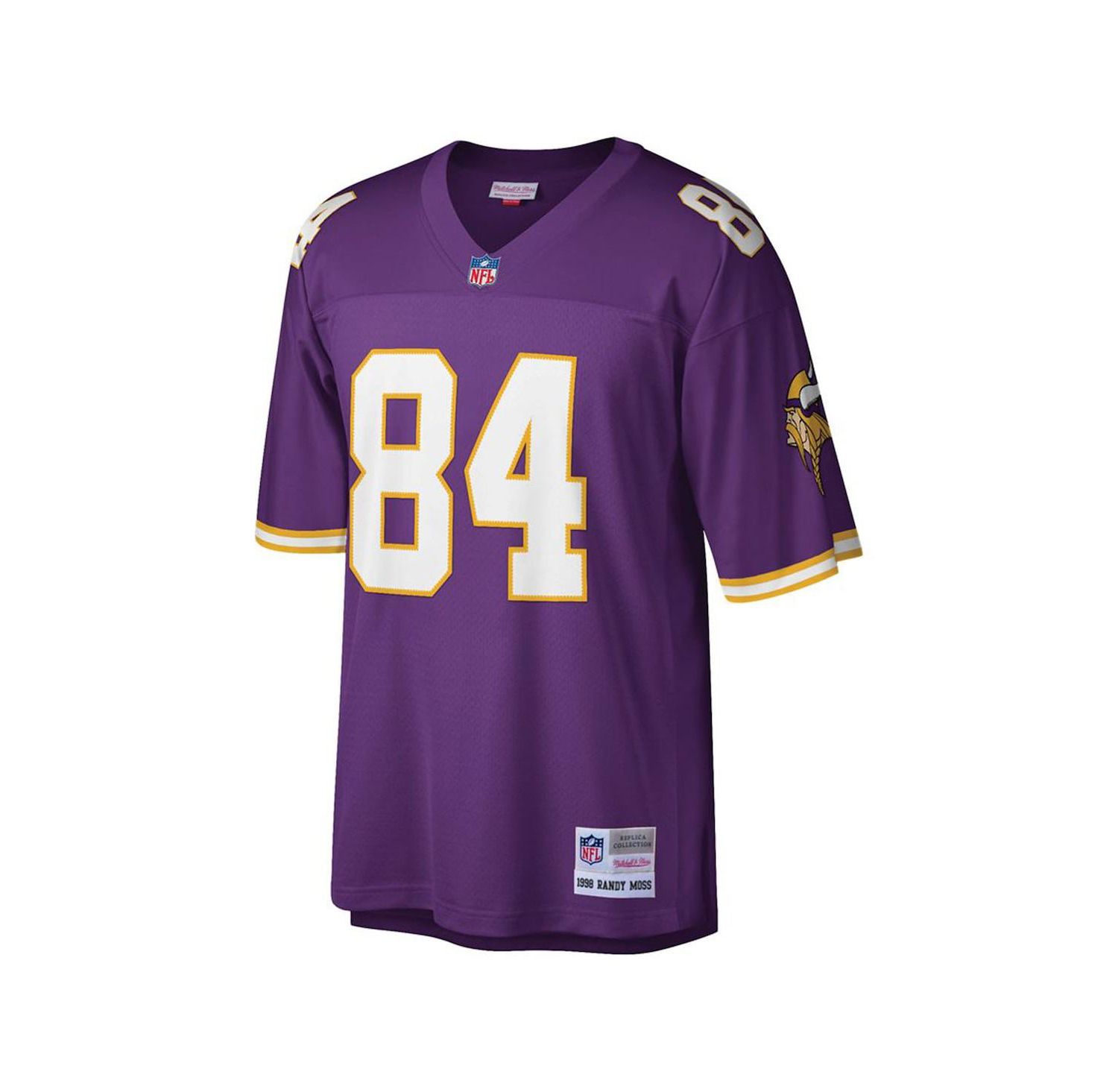 Men's Randy Moss Purple Minnesota Vikings Big and Tall 1998 Retired Player Replica Jersey