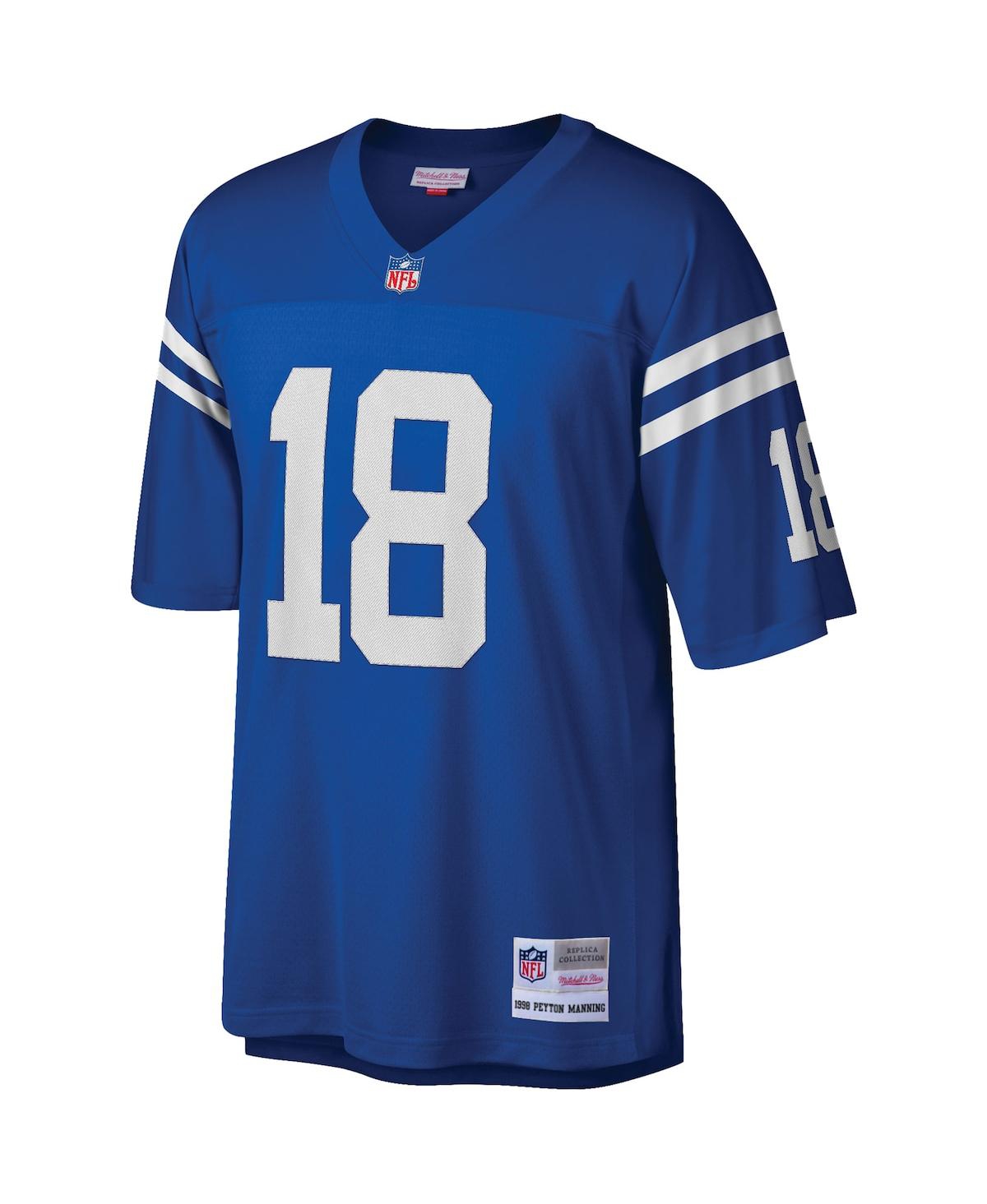 Men's Peyton ManningIndianapolis Colts Big and Tall 1998 Retired Player Replica Jersey - Royal
