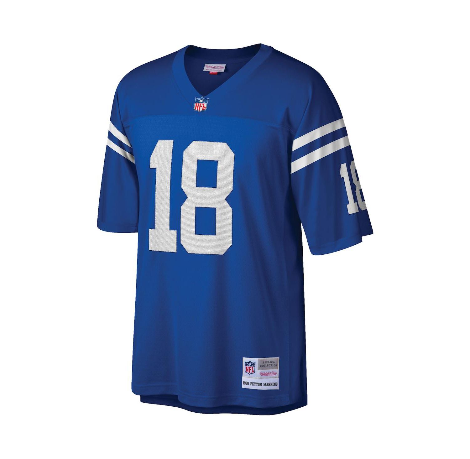 Men's Peyton Manning Royal Indianapolis Colts Big and Tall 1998 Retired Player Replica Jersey