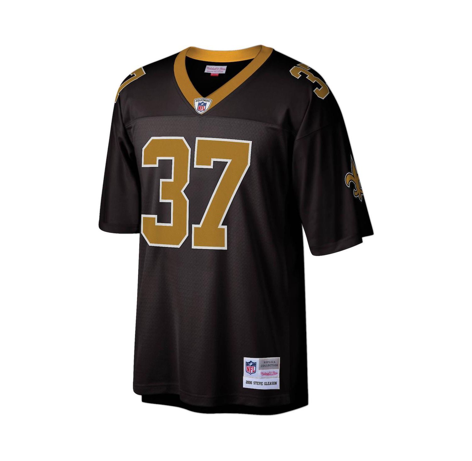 Men's Steve Gleason Black New Orleans Saints Legacy Replica Jersey