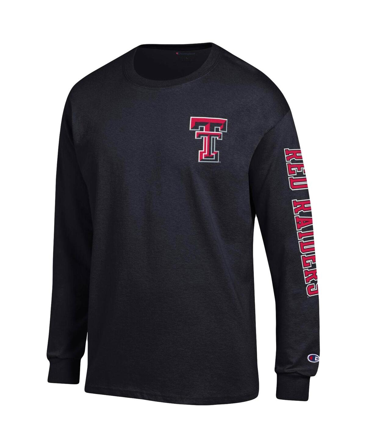 Men'sTexas Tech Red Raiders Team Stack Long Sleeve T-shirt - Black