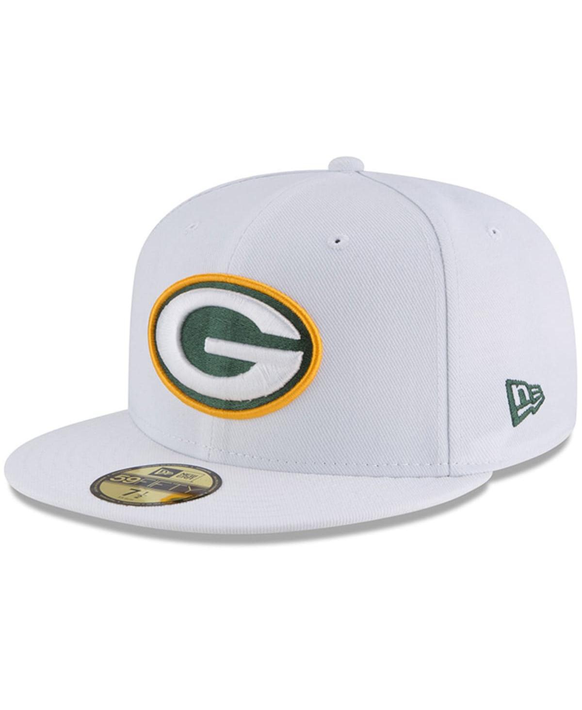 Men'sGreen Bay Packers Omaha 59FIFTY Fitted Hat - White