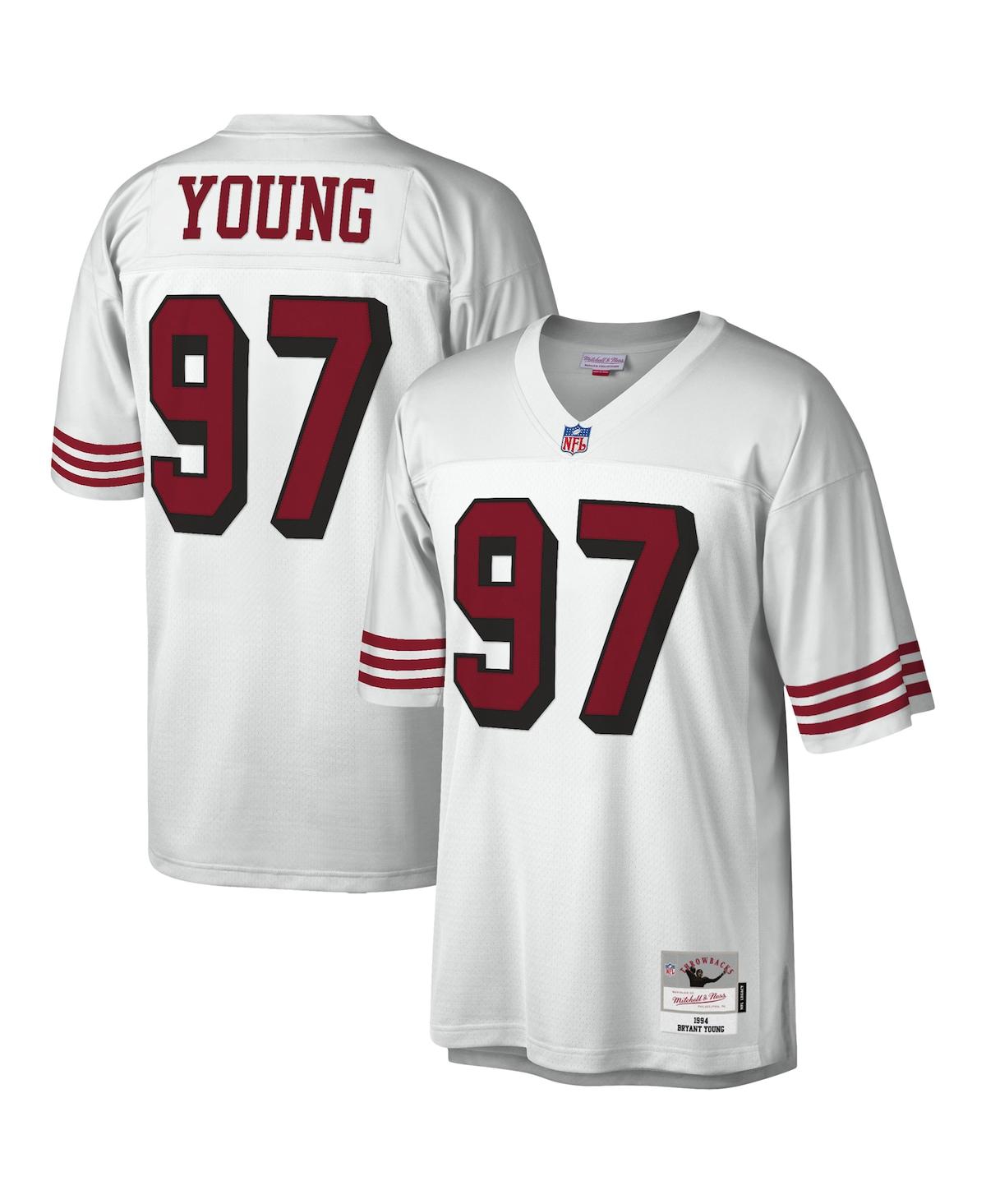 Men's Bryant YoungSan Francisco 49ers 1994 Legacy Replica Jersey - White