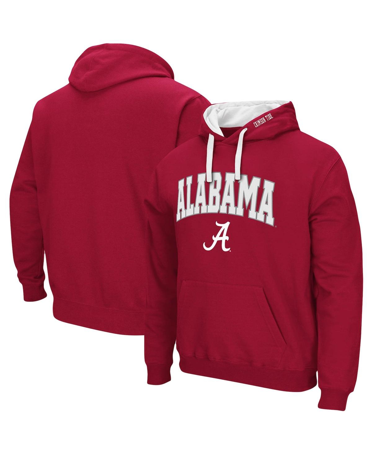 Men's ColosseumAlabamaTide Big and Tall Arch & Logo 2.0 Pullover Hoodie - Crimson