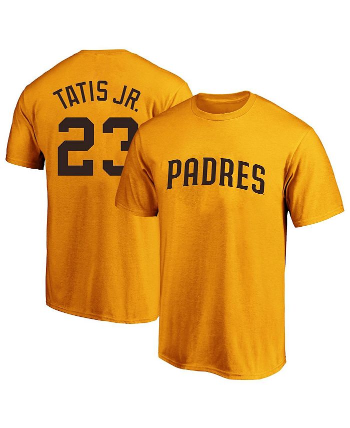 Profile Men's Fernando Tatis Jr. Gold-Tone San Diego Padres Big & Tall Name  and Number T-shirt - Macy's