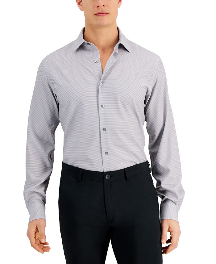 Alfani Men's Slim Fit 4Way Stretch Geo Print Dress Shirt, Created for
