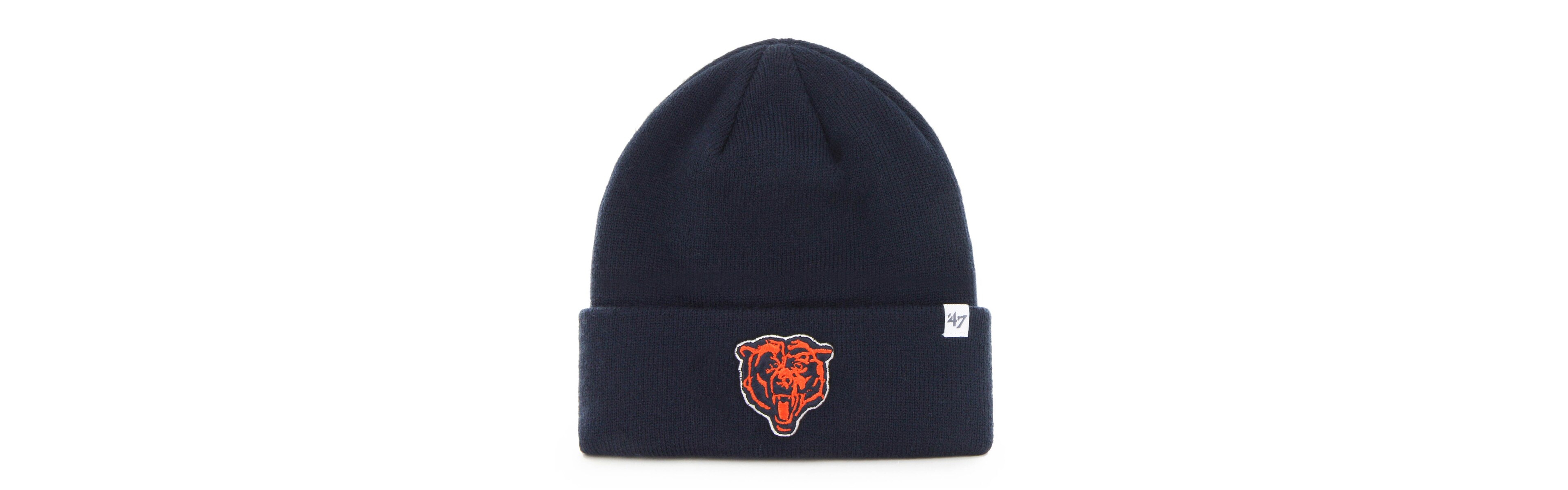 '47 Men's Navy Chicago Bears Primary Alternate Logo Basic Cuffed Knit Hat