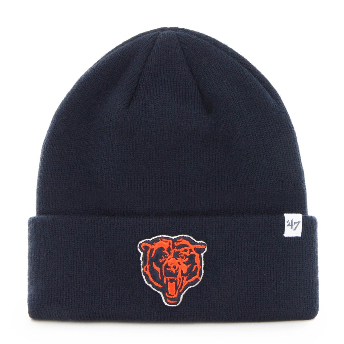 '47 Men's Navy Chicago Bears Primary Alternate Logo Basic Cuffed Knit Hat - Navy