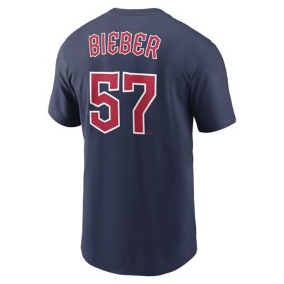 Men's Cleveland Guardians Player Name & Number T-Shirt - Shane Bieber