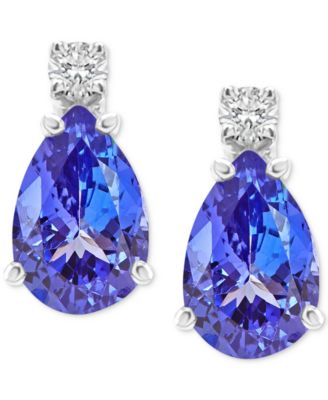 light blue prom earrings