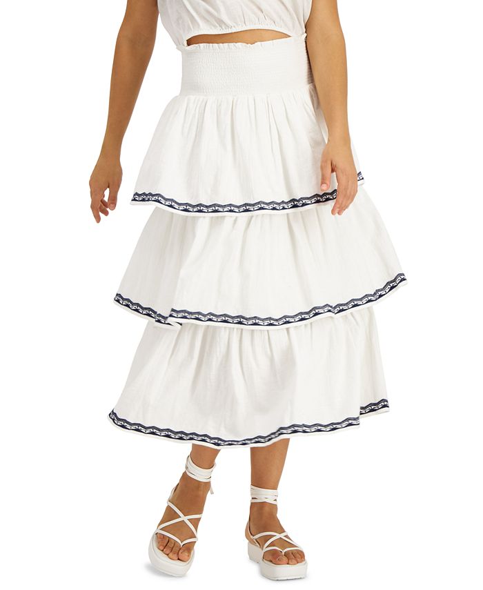 Inc tiered skirt on sale