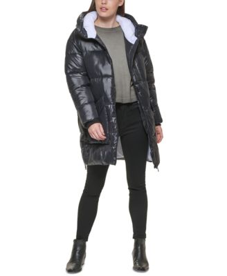 DKNY Jeans DKNY Wet Shine Long Puffer 