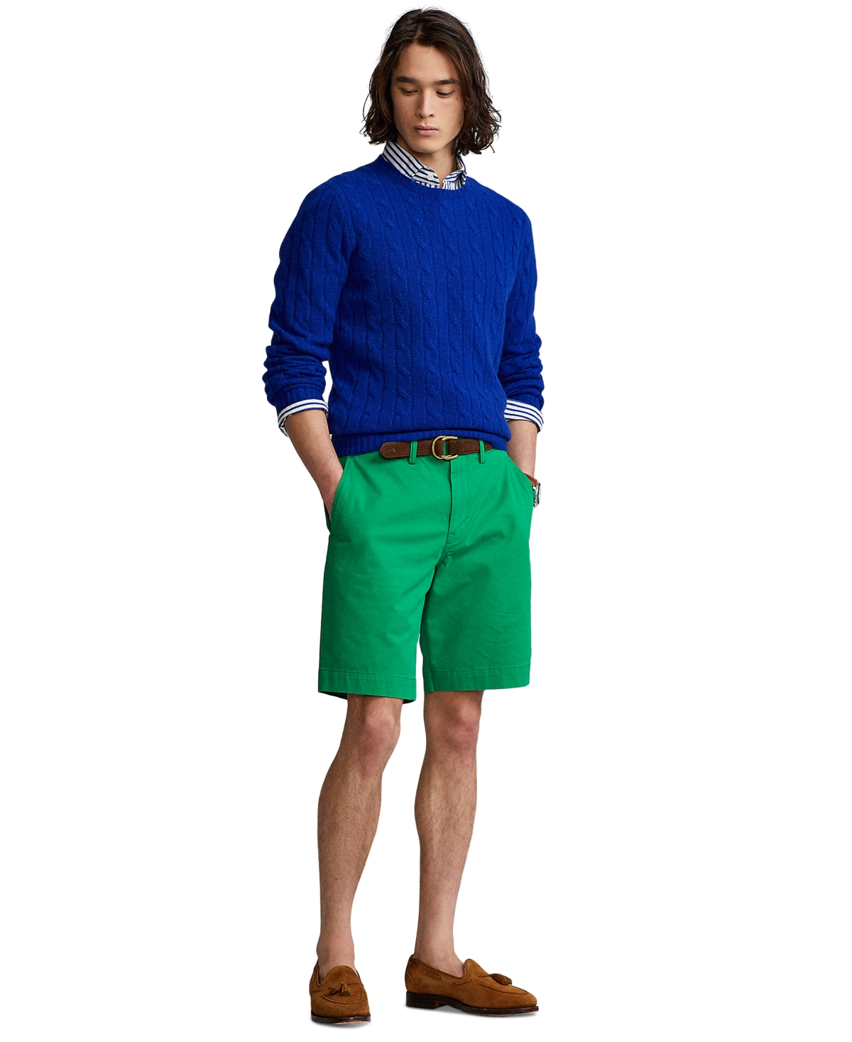 Polo Ralph Lauren Men's 9.5-inch Stretch Classic-fit Chino Shorts In Cruise Green