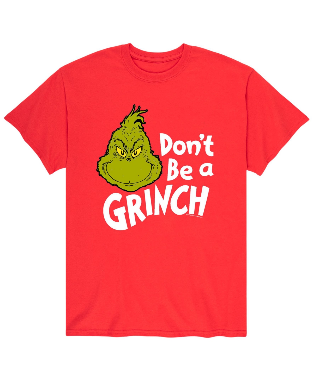 Men's Dr. Seuss The Grinch Don't Be a Grinch T-shirt - Red