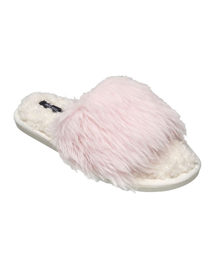 Nine West Women's Fuzzy Slide Slippers Macy's