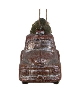 5.75" Retro Mercury Glass Country Rustic Pickup Truck Christmas Ornament