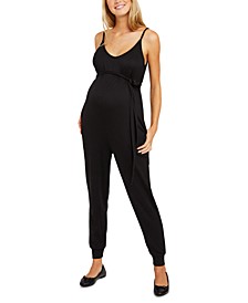 French Terry Maternity Jumpsuit