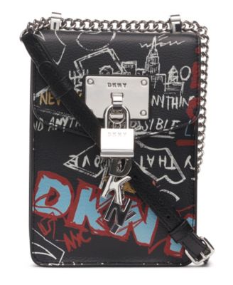 DKNY - Elissa Pebbled Charm Mini Crossbody