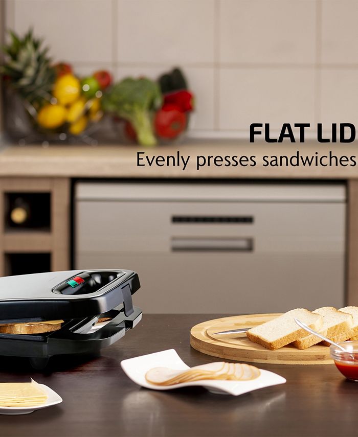 OVENTE Sandwich Maker Non Stick Electric Grill Macy