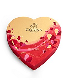 Valentine's Day Heart Assorted Chocolate Gift Box, 14 Pieces