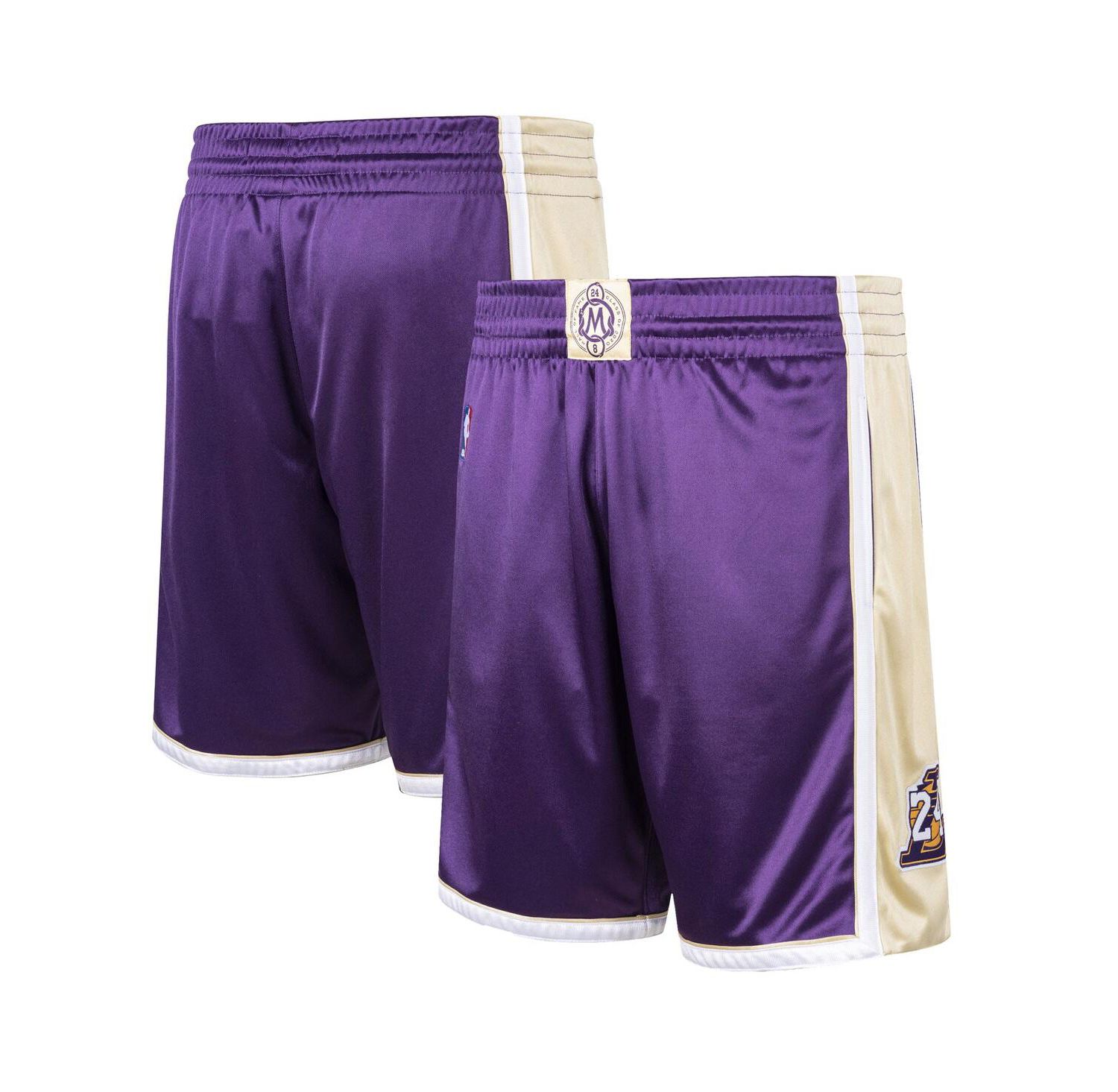 Men's Kobe Bryant Purple Los Angeles Lakers Hall of Fame Class of 2020 Authentic Hardwood Classics Shorts