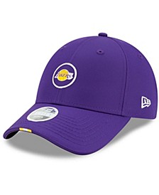 Women's Purple Los Angeles Lakers Micro Patch 9FORTY Adjustable Hat