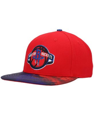 Men's Red Houston Rockets Americana Dip-Dye Snapback Hat - Macy's
