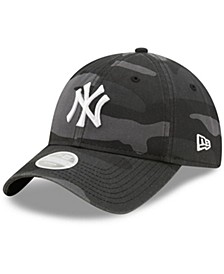 Women's Graphite New York Yankees Midnight Camo Core Classic 9TWENTY Adjustable Hat