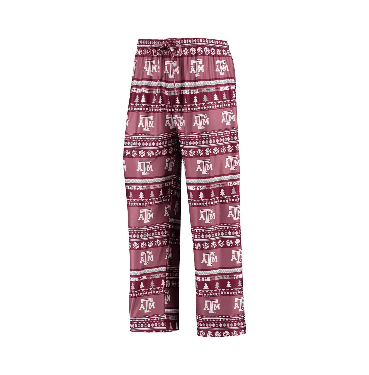 Мужская пижама Concepts Sport Texas A&M Aggies Ugly Sweater, Maroon — фото 3