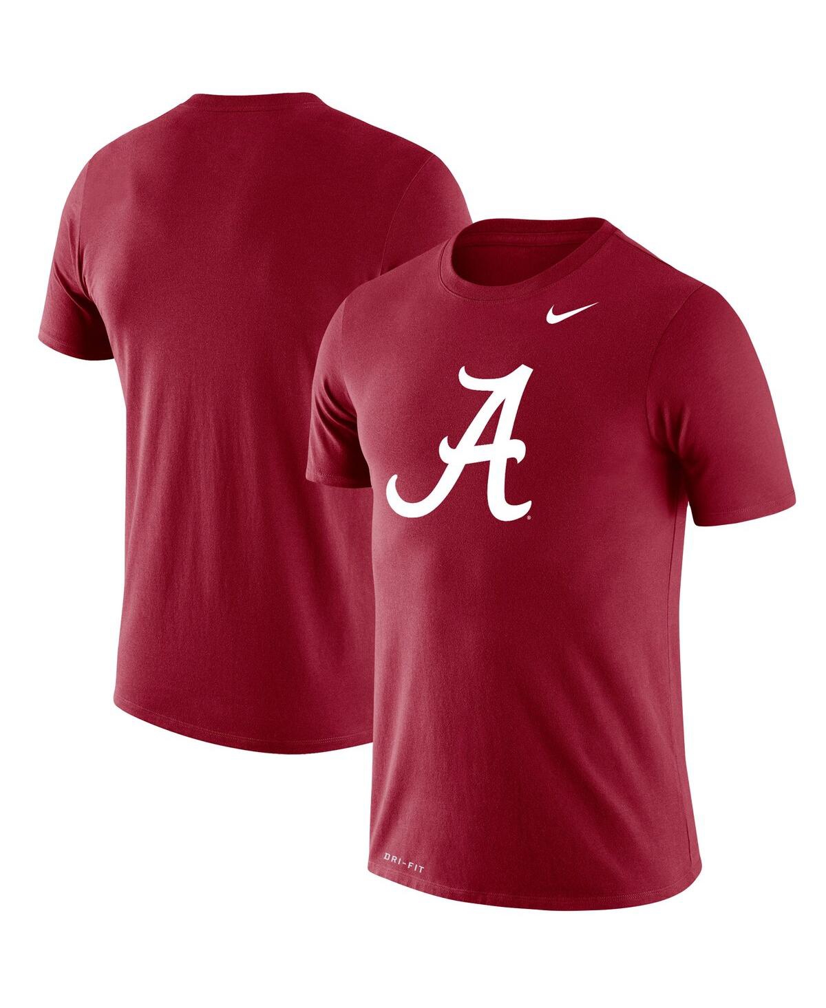 Men's Crimson Alabama Crimson Tide School Logo Legend Performance T-shirt