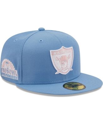 pink and blue fitted hat