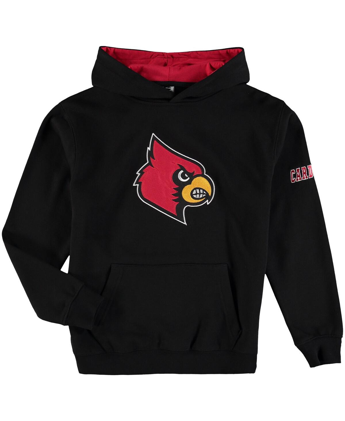 Big BoysLouisville Cardinals Big Logo Pullover Hoodie - Black