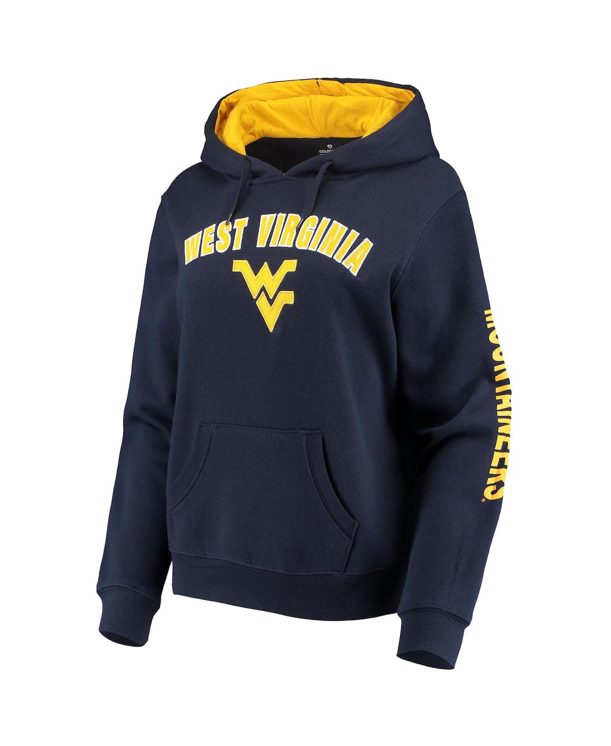 Women'sWest Virginia Mountaineers Loud and Proud Pullover Hoodie - Navy