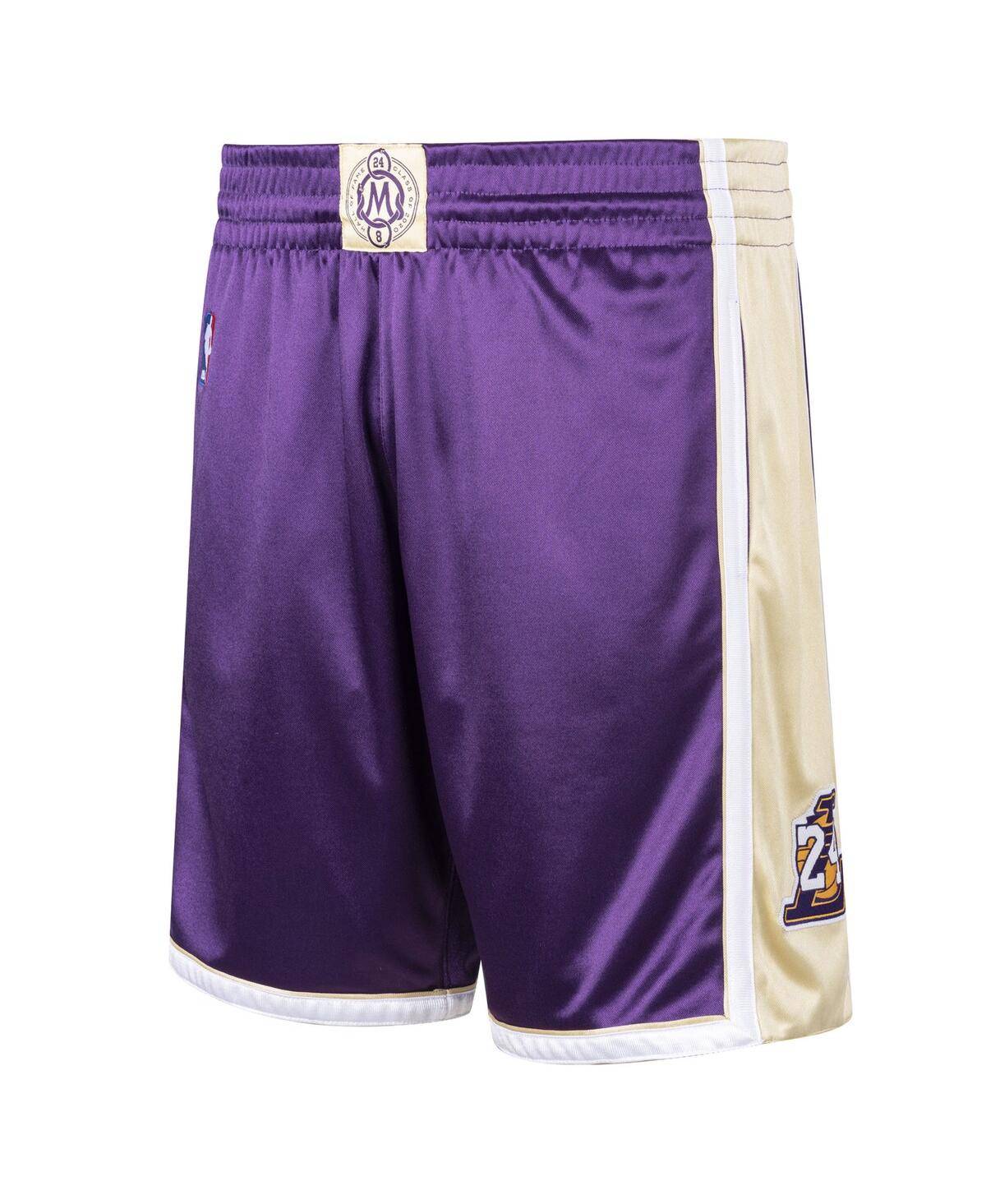 Men's Kobe BryantLos Angeles Lakers Hall of Fame Class of 2020 Authentic Hardwood Classics Shorts - Purple