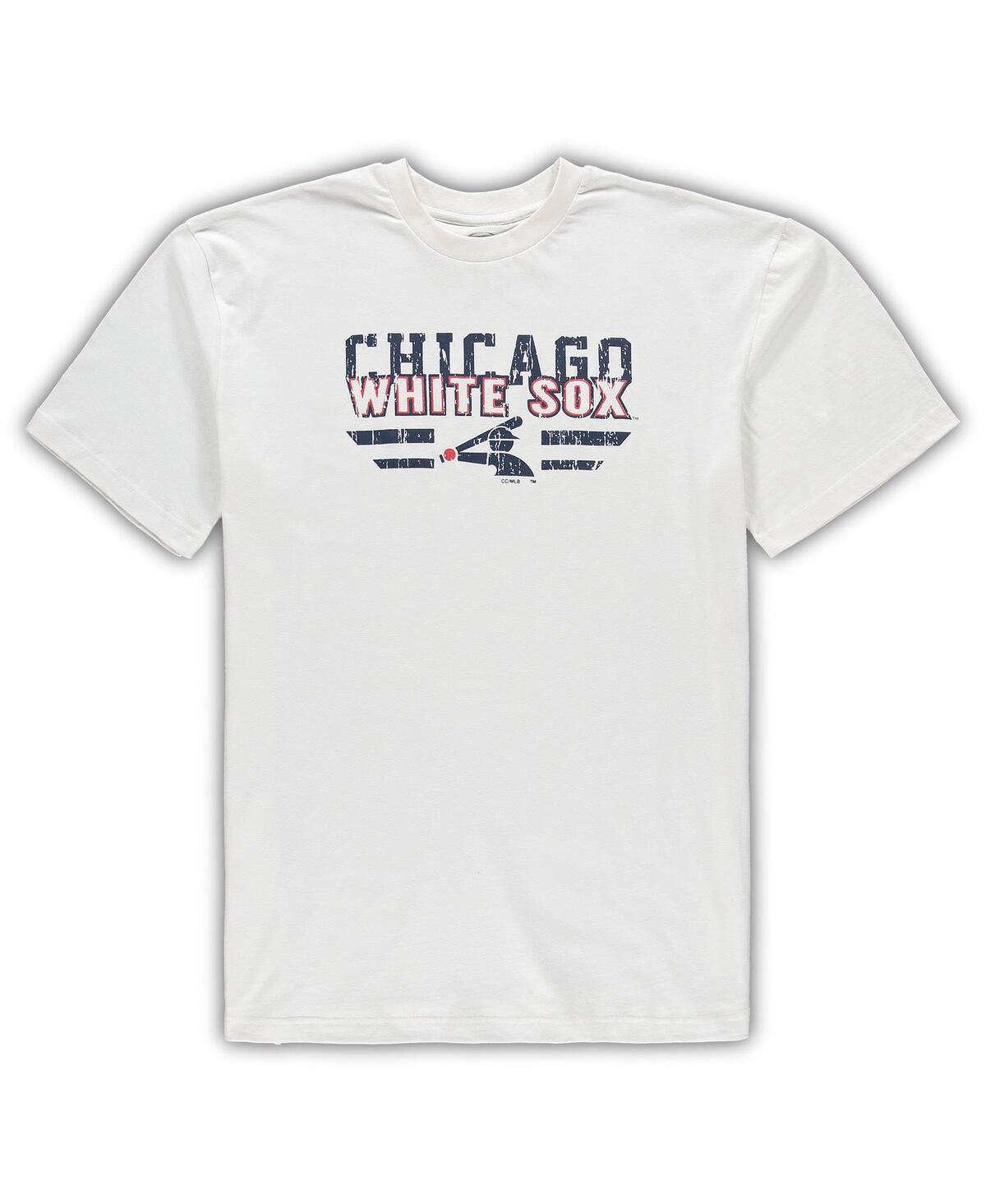 Shop Concepts Sport Men's White, Navy Chicago White Sox Big And Tall Pinstripe Sleep Set In White,navy