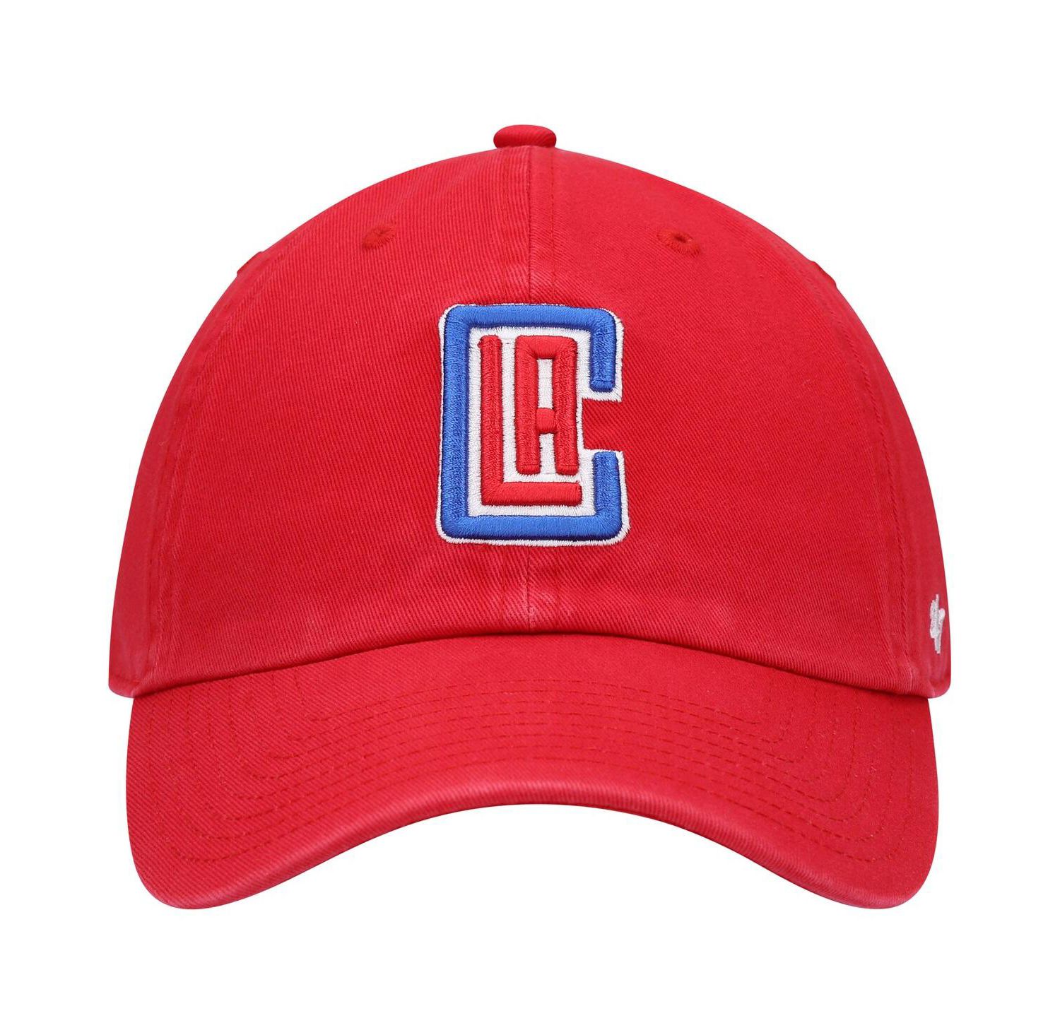 Men's Red LA Clippers Team Clean Up Adjustable Hat