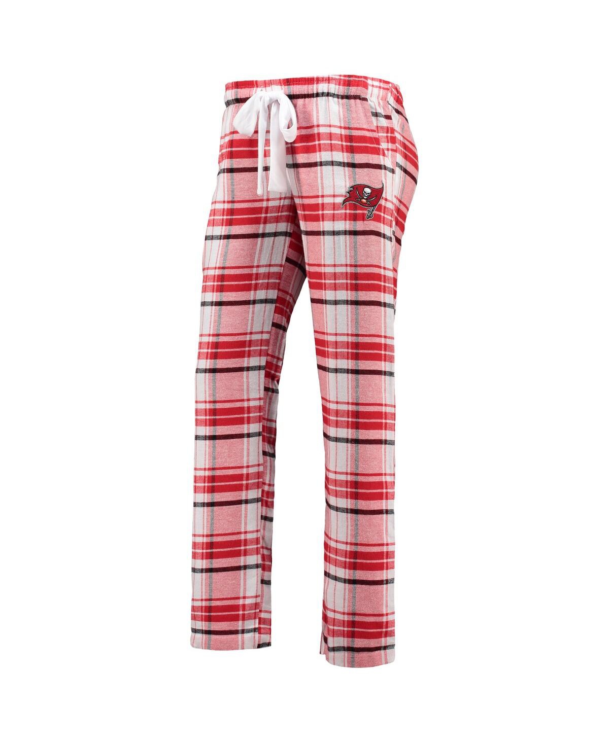 Concepts Sport Women's Red, Black Tampa Bay Buccaneers Accolade Flannel Pants In Red,black