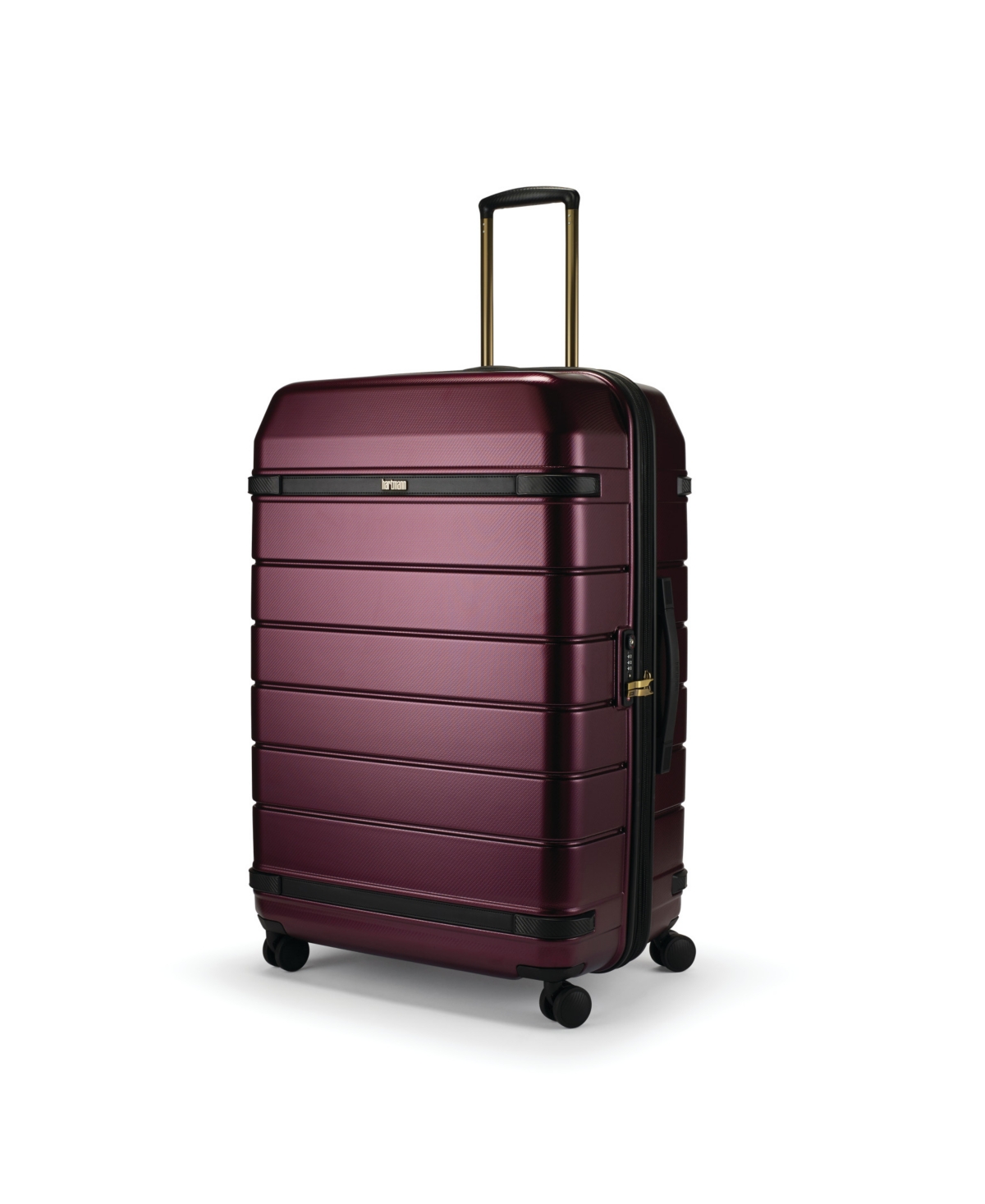 Shop Hartmann Luxe Ii 29" Long Journey Hardside Expandable Check-in Spinner In Burgundy,black